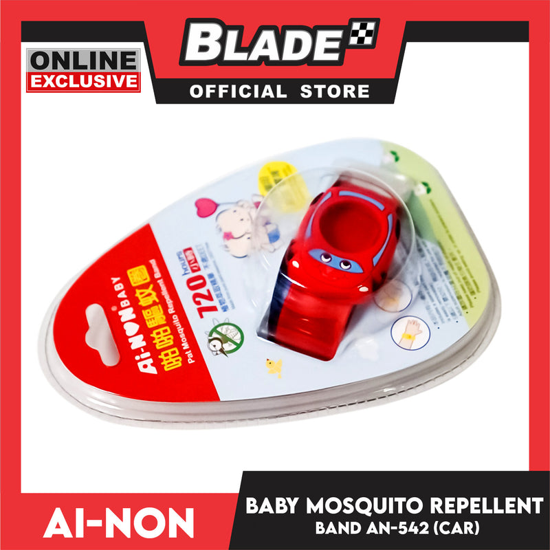 Ainon Baby Pat Mosquito Repellent Band with 2pcs Refill AN542R (Car)