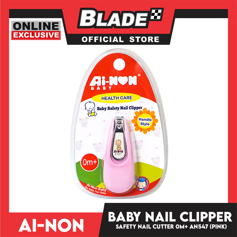 Ainon Baby Safety Nail Clipper, Handle Style Pink AN547P