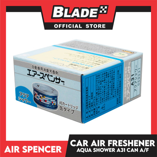 2pcs Air Spencer Car Air Freshener with 1pc Holder (Aqua Shower) Heavy Duty, Last Long