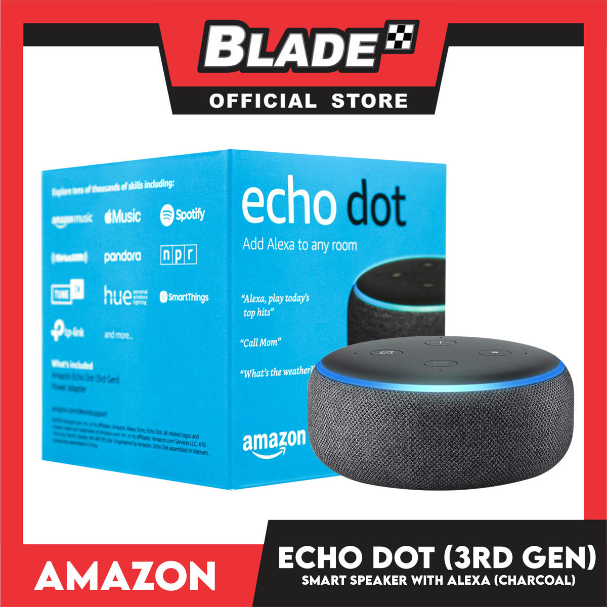 Amazon Echo Dot Smart Speaker with Alexa (3rd Generation)