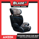 Anzen Portable Child Safety Booster Car Seat 2 Layer Impact Protection 4-12yrs(Black/Gray)- Highback and Backless 15kg to 36kg