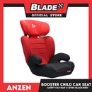 Anzen Portable Child Safety Booster Car Seat 2 Layer Impact Protection 4-12yrs(Black/Red)- Highback and Backless 15kg to 36kg