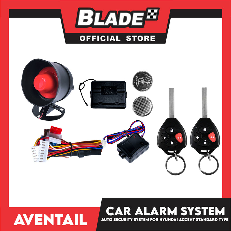 Aventail Car Alarm System Auto Security For Hyundai Accent Standard Type, Vehicle Alarm Security Protection System