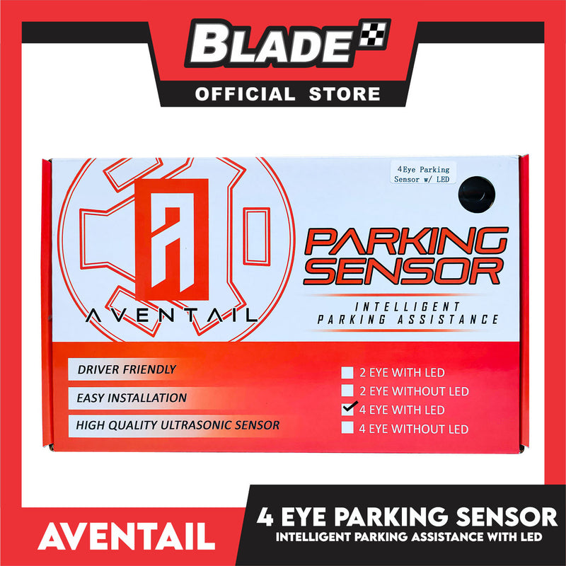 Aventail Parking Sensor Intelligent Parking Assistance 4 Eye Parking Sensor With Led, Driver Friendly, Easy Installation, High Quality Ultrasonic Sensor