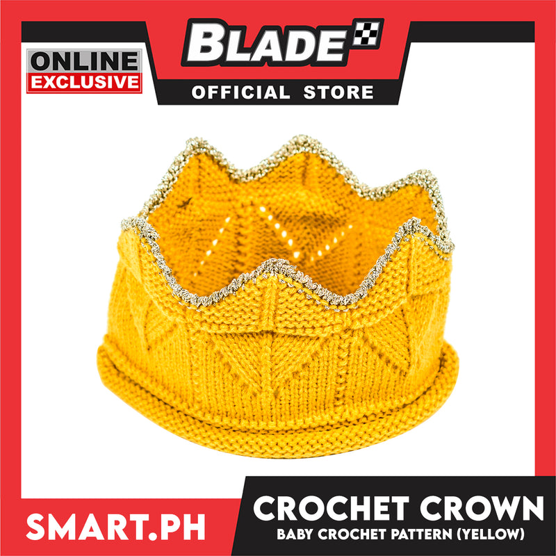 Baby Boy Crochet King Crown Pattern (Yellow)