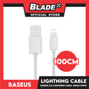 Baseus Data Cable 2.1A Lightning Cable 100cm for iOS CAMUN-02 (White) Quick Cord Charge