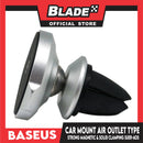 Baseus Car Mount Strong Magnetic & Solid Clamping SUER-AOS (Silver) 360 Deg. Rotation Air Outlet Type