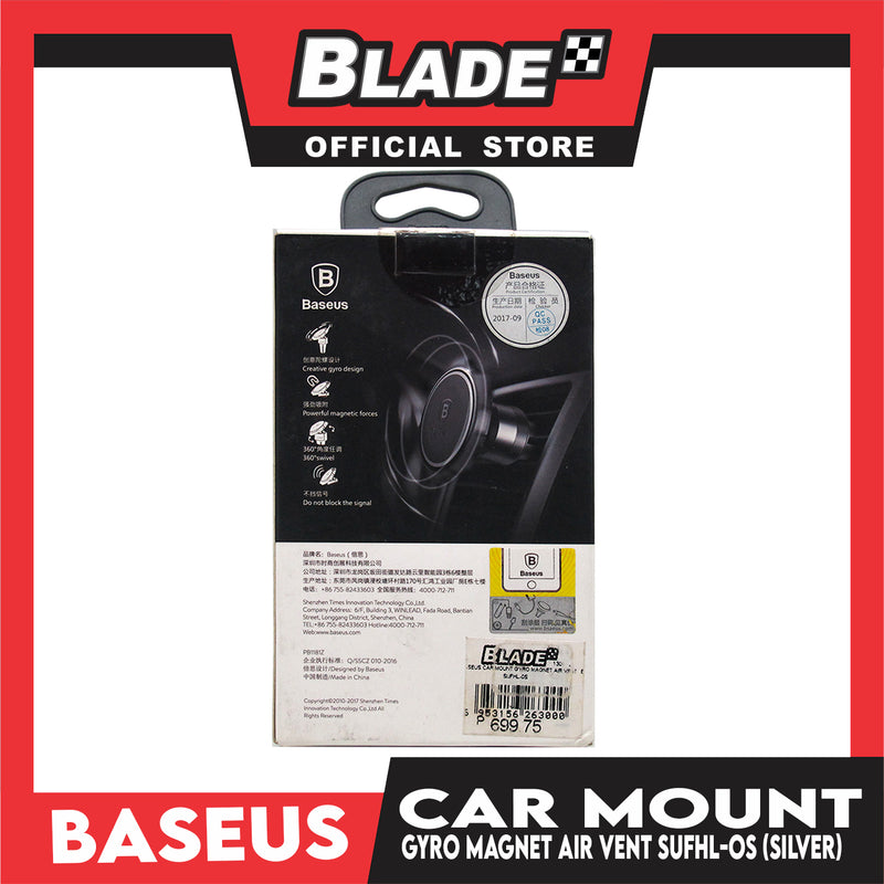 Baseus Car Mount Gyro Magnet Air Vent SUFHL-OS (Silver)