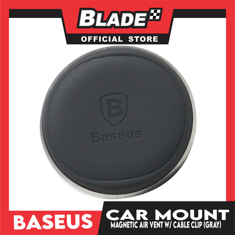 Baseus Car Mount Holder Magnetic Air Vent with Cable Clip SUGX-A0S ( Gray )