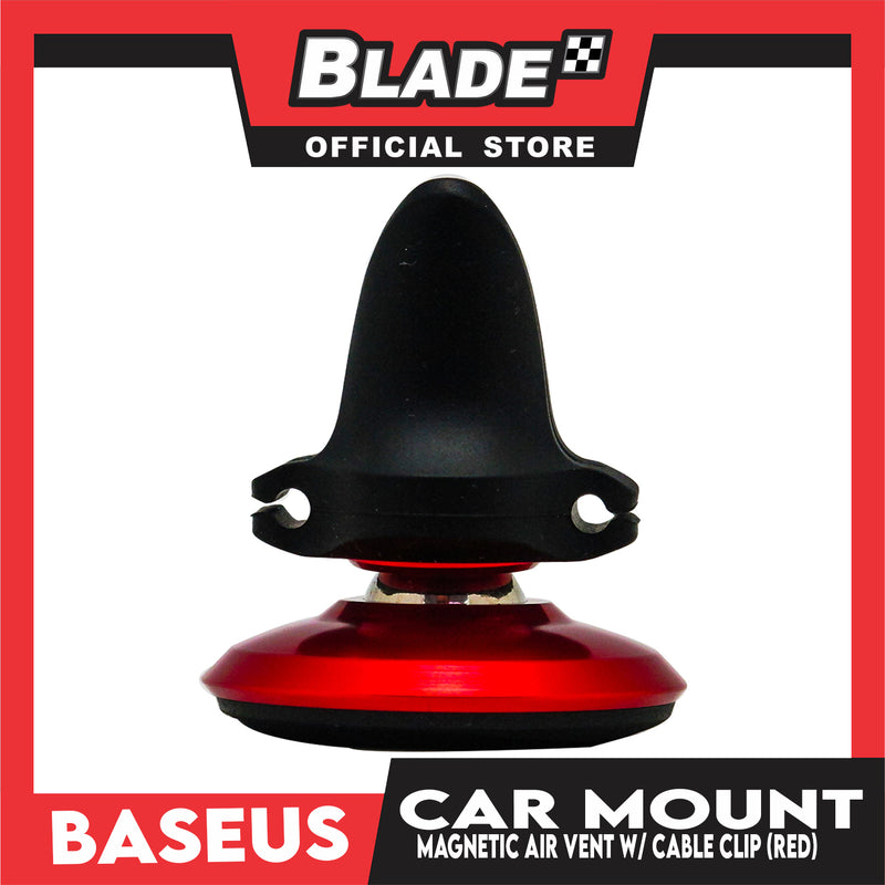 Baseus Car Mount Holder Magnetic Air Vent with Cable Clip SUGX-A09 (Red)