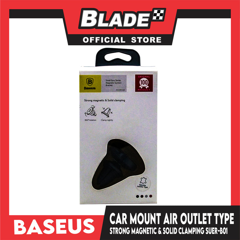 Baseus Car Mount Strong Magnetic & Solid Clamping SUER-B01 (Black) 360 Deg. Rotation Air Outlet Type