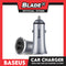 Baseus Trumpet Metal Car Charger MTL CCLB-OG (Gray) Dual USB Output, 3.1A