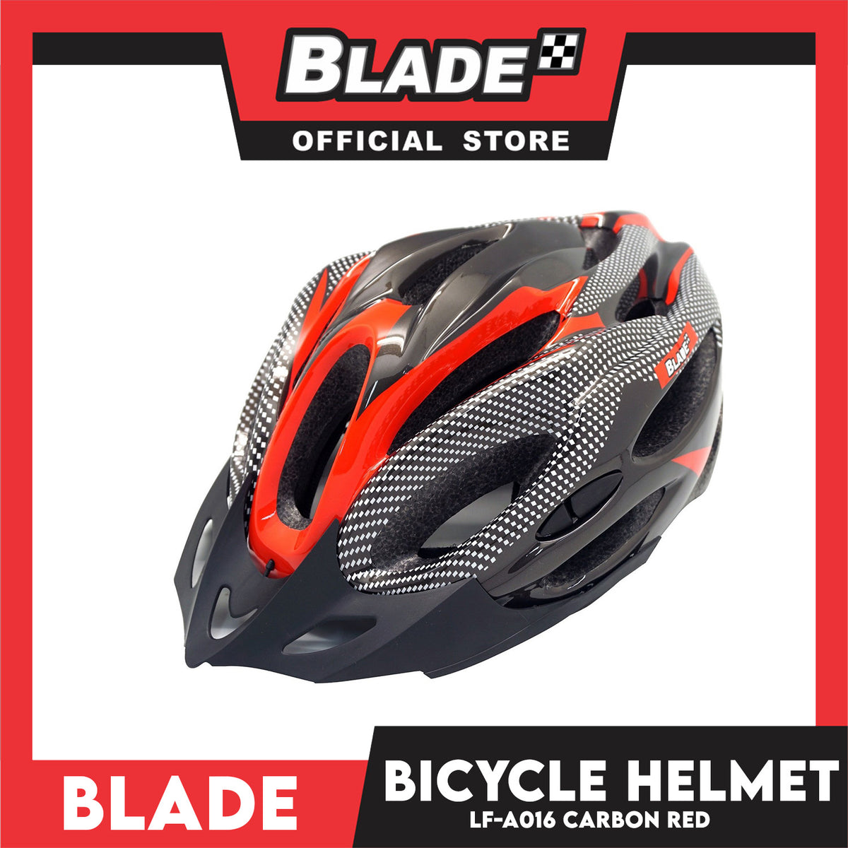 Blade Adult Cycling Bike Helmet Carbon Red LF-A016