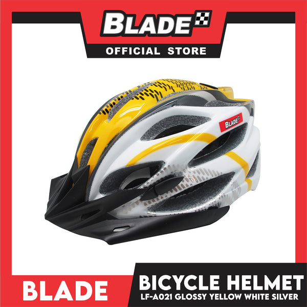 Blade Bicycle Helmet LF-A021 (White/Yellow)