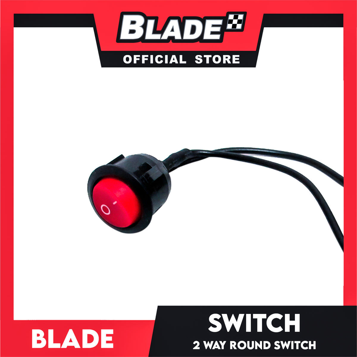 Blade 2-Way Round Switch (Red/Black)