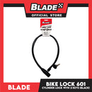 Blade Bike Lock 601 Cylinder Lock with 2 Keys (Black)