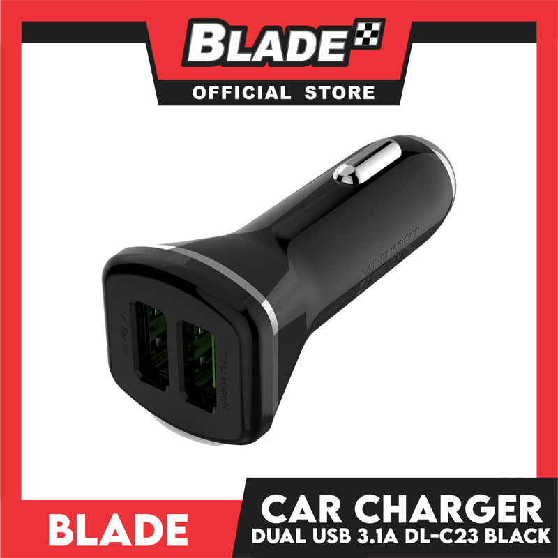 Blade Car Charger Dual USB DL-C23 3.1A Black
