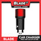 Blade Car Charger Dual USB 3.6A Auto-ID MY-119 (Black/Red) for Android and iOS- Samsung, Huawei, Xiaomi, Oppo, iPhone & iPad Series