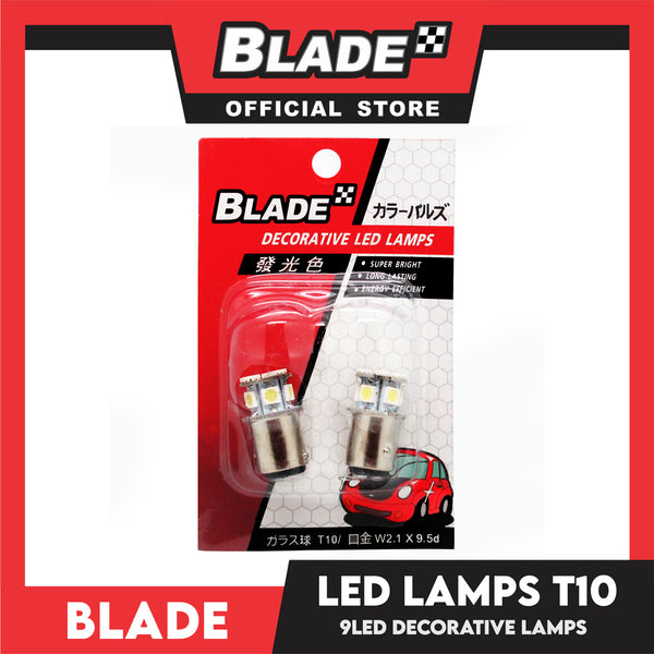 Blade Decorative LED Lamps T10-9LED 12V (Set of 2) / White
