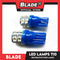 Blade LED Lamp T10 9LED 12V Blue (Set of 2)