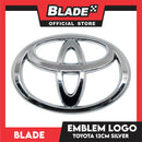 Blade Emblem Toyota Logo Medium 13cm Silver with 3M Adhesive Ready