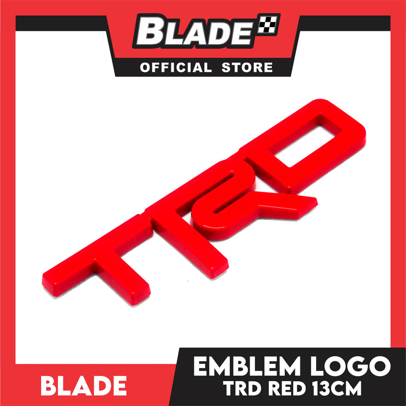 Car Emblem Logo Badge Sticker Decals TRD Logo Design with 3M Adhesive for Tacoma Tundra Truck Pickup SUV Sedan (Red)