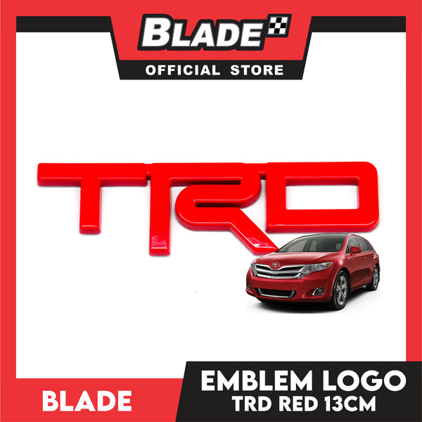 Car Emblem Logo Badge Sticker Decals TRD Logo Design with 3M Adhesive for Tacoma Tundra Truck Pickup SUV Sedan (Red)