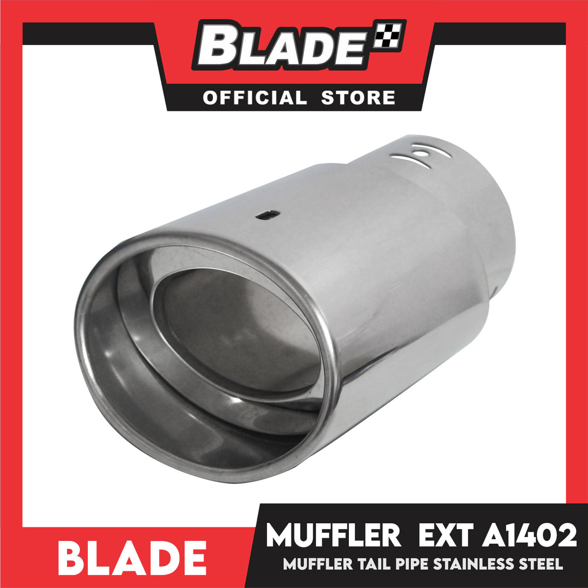 Blade Car Exhaust Muffler Universal Stainless Steel Extension A1402