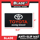 Anti-Slip Mat Car Dashboard Mat Toyota Design (Black)