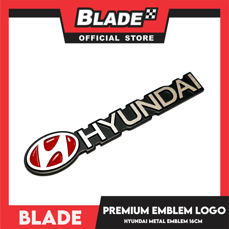 Auto Car Emblem Premium Logo Badge Sticker Decals with Adhesive for Hyundai 16cm (Hyundai)
