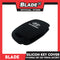 Blade Key Silicone Case Key Cover Hyundai 3 Button (Red, Black) for Hyundai Tucson Santa Fe i20 Creta Elantra