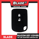 Blade Key Silicone Case Mitsubishi 2 Button Montero (Red/Black)