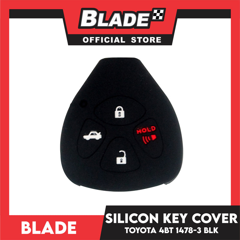 Blade Key Silicone Case Toyota 4 Button 1478-3 (Red/Black)