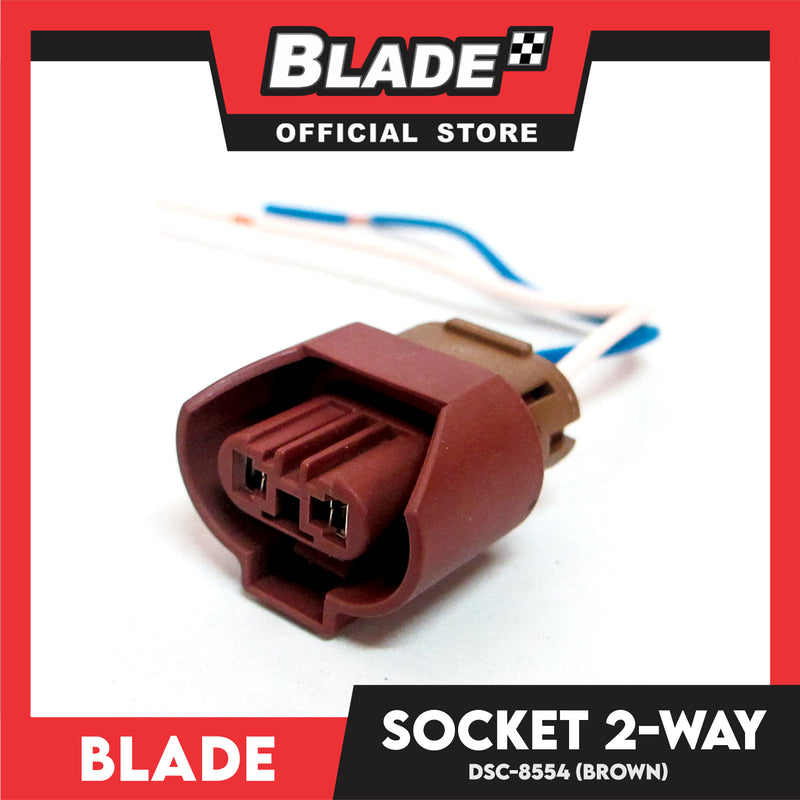 Blade 2-Way Socket DSC-8554 (Brown) Female Adapters Wiring Harness Sockets