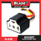 Blade Socket H4 HL-3Way DCS-8538 H4 9003 HB2 Wiring Harness Headlight Ceramic Socket Connector