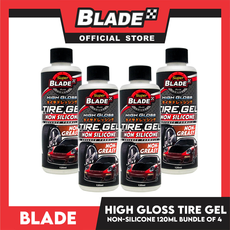 4pcs Blade High Gloss Tire Gel Non-Silicone 120ml