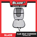 Dub Car Seat Cushion 10E (Woven Design, Black and White Color) Comfortable Backrest Support Universal Sit with Hook