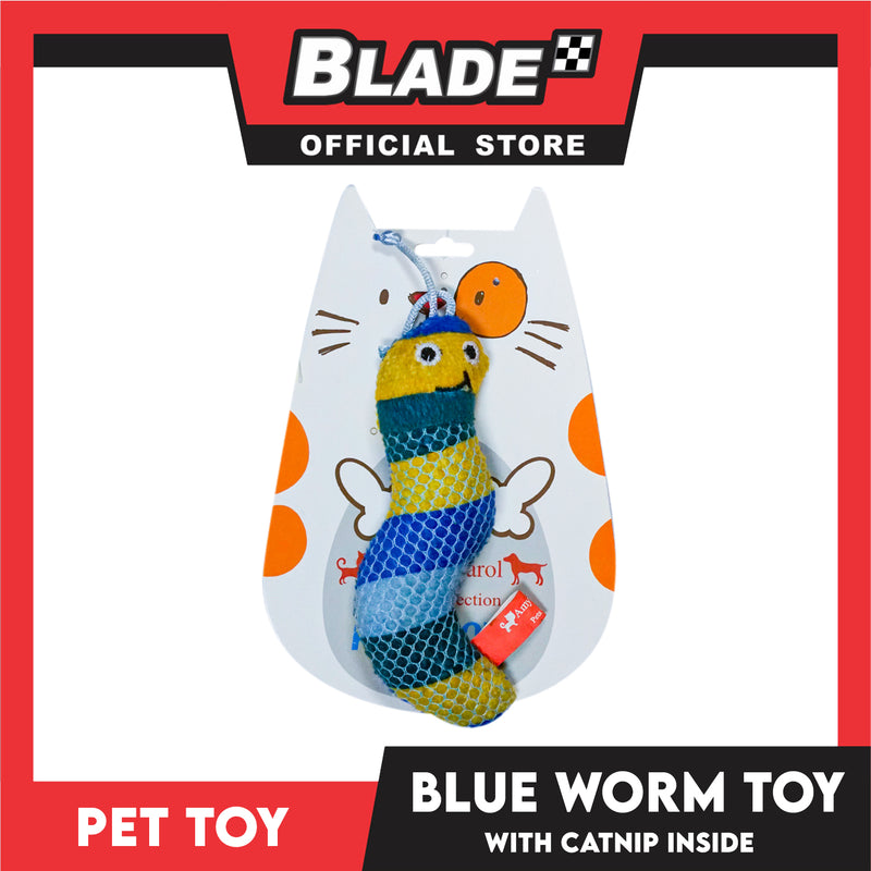 Amy Carol Blue Worm with Catnip Inside (Blue) Cat Toy