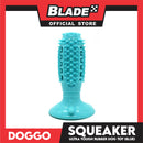 Doggo Squeaker Thick Rubber Material for Pet Teeth Cleaning, Chewing, Fetching (Blue)