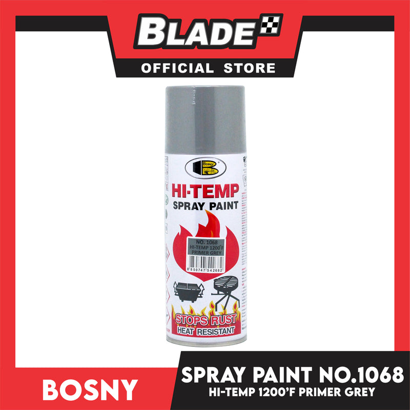 Bosny Spray Paint Hi-Temp No.1068 Primer Gray 1200