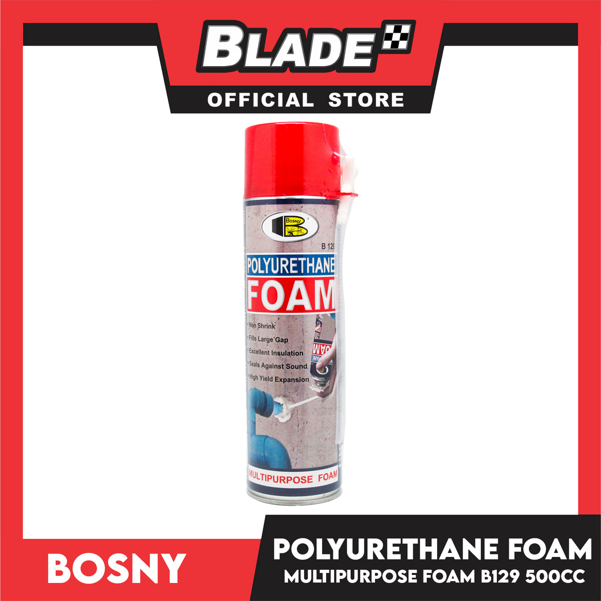 Bosny Polyurethane Foam B129 500CC Multipurpose Foam