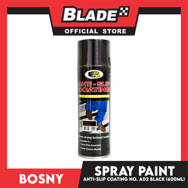Bosny Anti-Slip No. A02 Coating Spray Paint 600ml (Black)