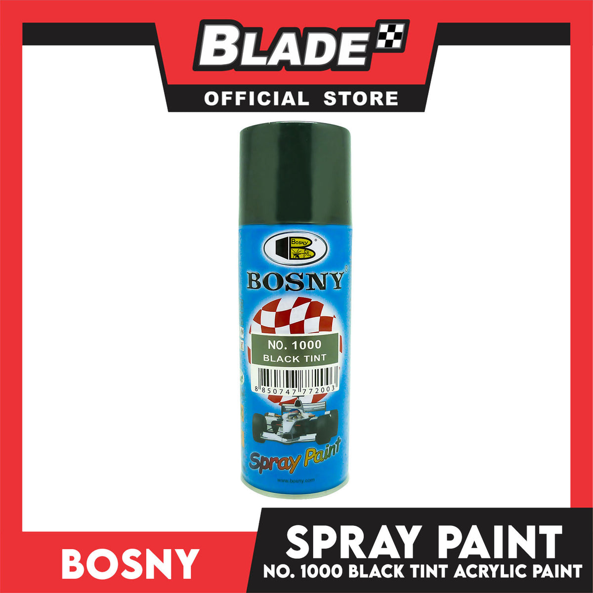 Bosny Spray Paint No.1000 300g. (Black Tint)