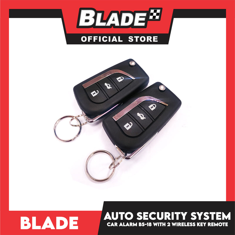 Blade Car Alarm BS-18 Auto Security Keyless Entry System With Anti Theft Protection