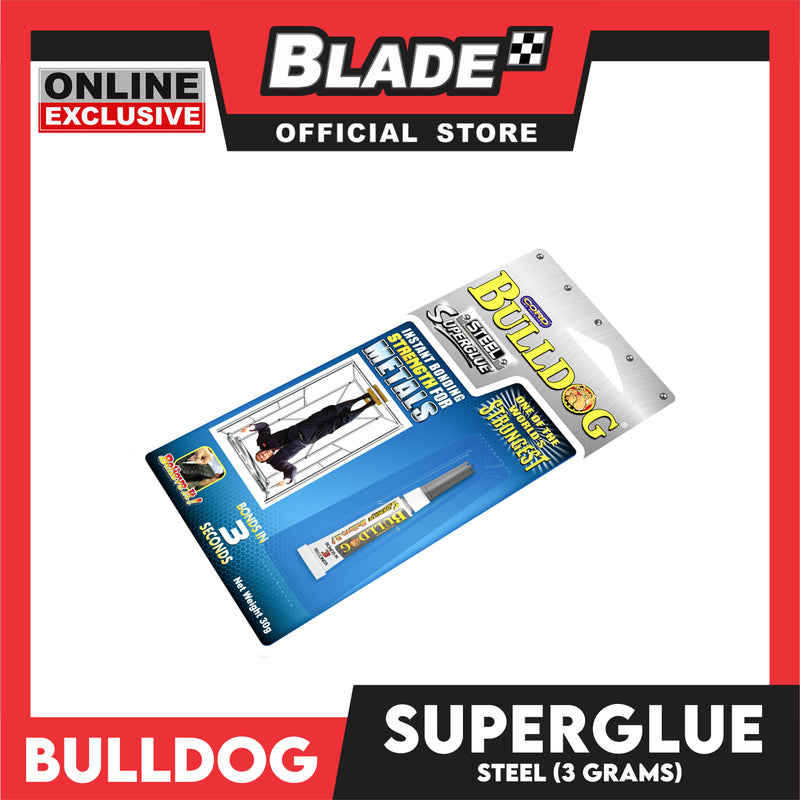 Bulldog Steel Super Glue 3g Suited Instant Bonding On Any Type Of Hard And Solid Materials And Surfaces