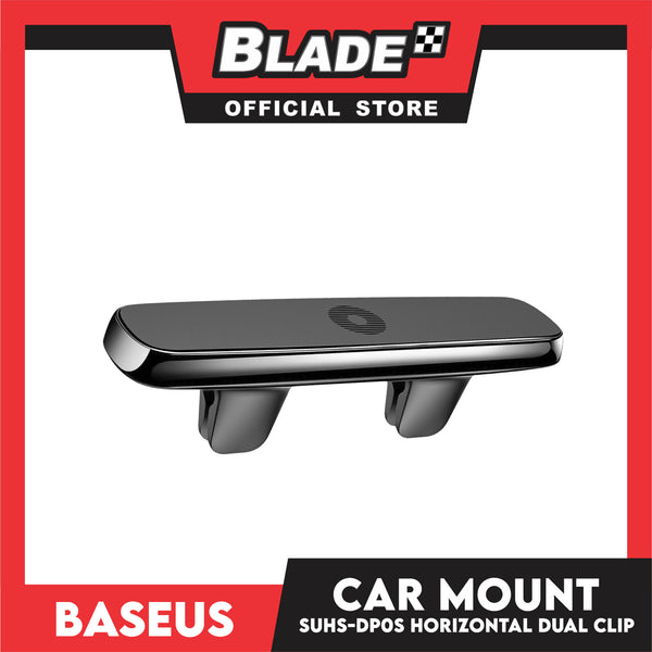 Baseus Double Clip Vehicle Mount Horizontal Type SUHS-DP01 (Black) Magnetic Car Phone Holder