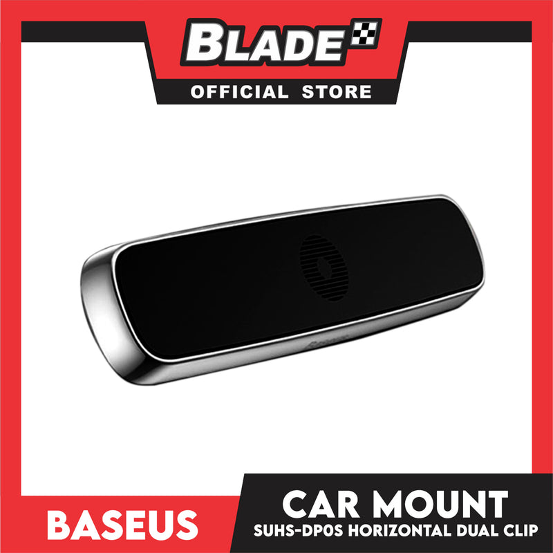 Baseus Double Clip Vehicle Mount Horizontal Type SUHS-DP01 (Black) Magnetic Car Phone Holder