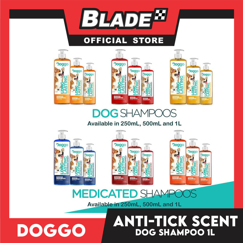 Doggo Shampoo Long Lasting Deodorizing Effect 500ml (Anti-Tick) Shampoo for Your Pet