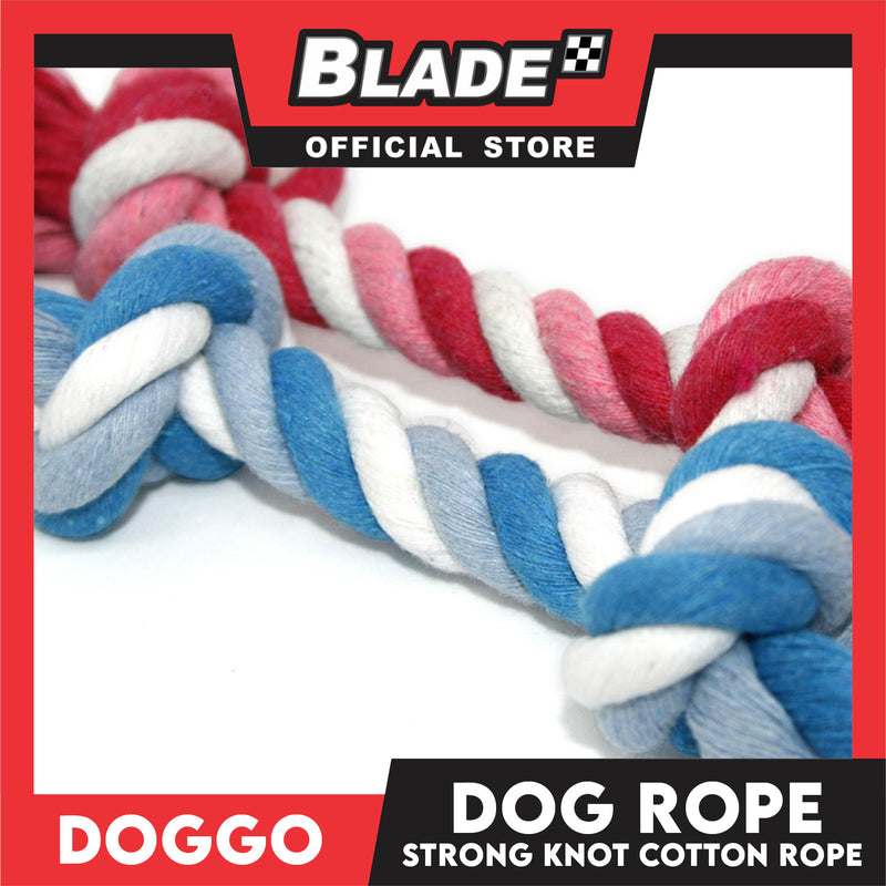 Doggo Rope Thick Fiber 11' ' Large Size (Blue) Perfect Toy for Dog