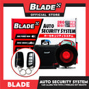 Blade Car Alarm W58 Auto Security Keyless Entry System with 2 Remote Controls & Siren Sensor- 12V Universal Remote Auto Door Lock/Unlock
